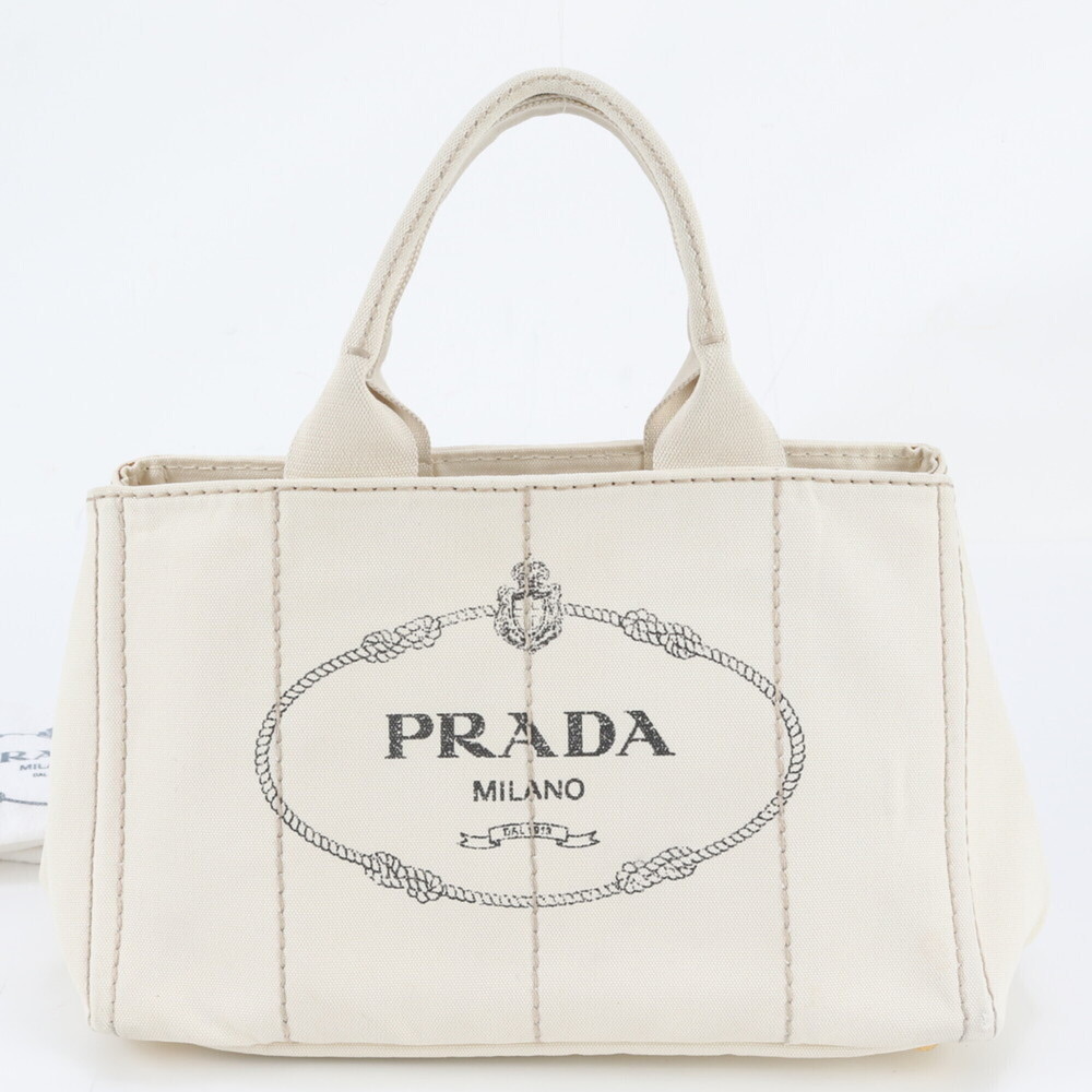Prada Canapa Triangle Logo Tote Bag, Shoulder Handbag - Brand Name Women's